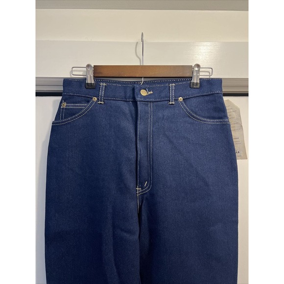 VTG Chic by H.I.S. High Waisted Blue Jeans Size 14 Long/Tall NWT Made In USA - Picture 9 of 12